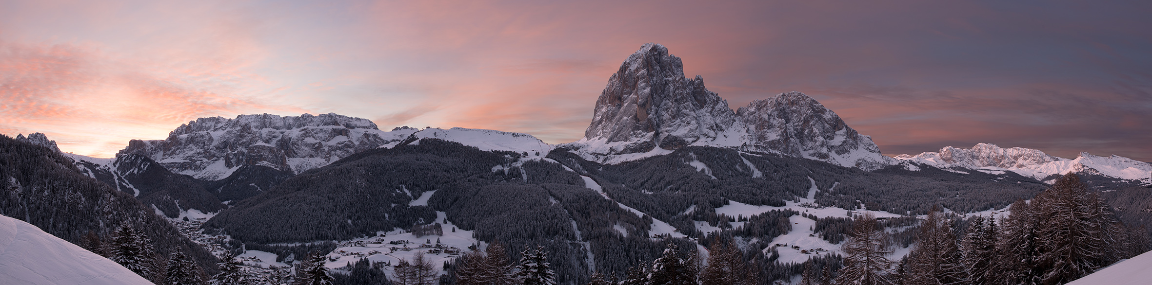 Sella Ronda a Saslong v Dolomitech